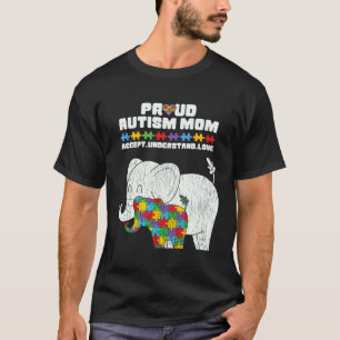 Camiseta Mãe Consciente do Autismo Orgulhosa Filho Filha Au