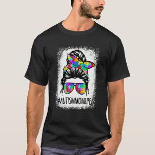 Camiseta Mãe Consciente do Autismo Vida de Mulheres Desbota
