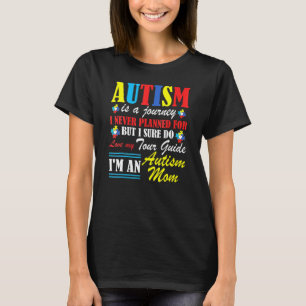 Camiseta Mãe Conscientização do Autismo O Autismo É Uma Jor
