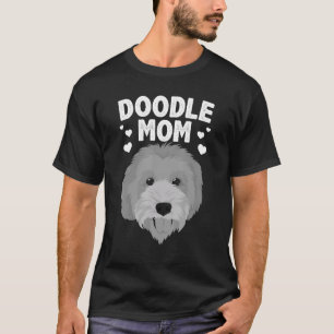 Camiseta Mãe Cool Doodle Para Mulheres Meninas Mamãe Golden