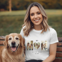 Camiseta Mãe Coração com Foto Personalizada da Mod