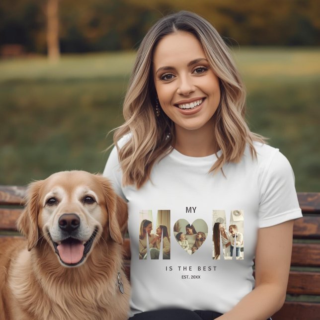 Camiseta Mãe Coração com Foto Personalizada da Mod (Criador carregado)