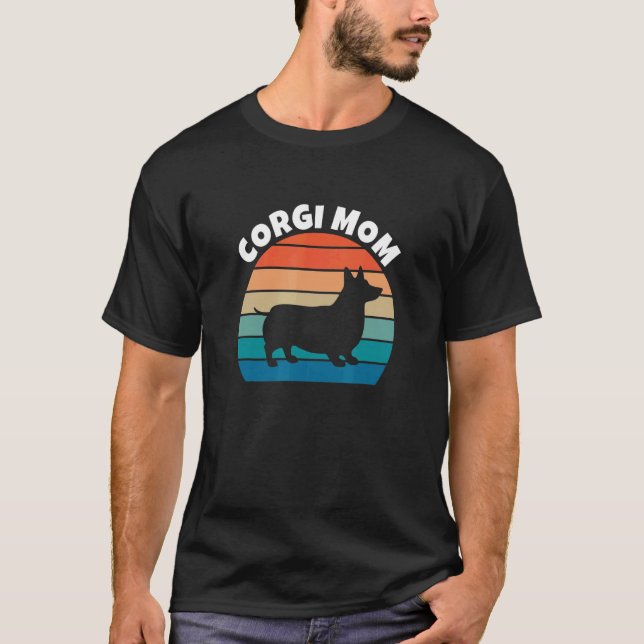 Camiseta Mãe Corgi Mãe de Cachorro Engraçada (Frente)