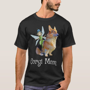 Camiseta Mãe Corgi Pembroke Welsh Corgi & Fada Retro Cachor