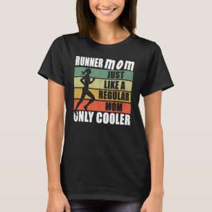 Camiseta Mãe Correndo Maratona Mães Corre Mãe Como Um R