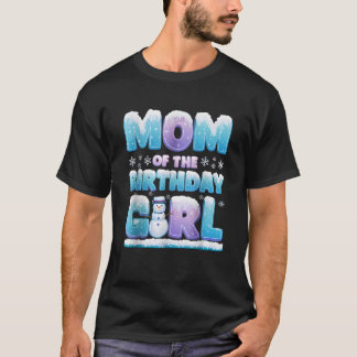 Camiseta Mãe Correspondente à Menina de Aniversário Família