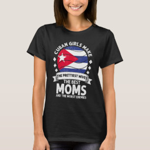 Camiseta Mãe cubana Porto Rico Dia de as mães Mama American