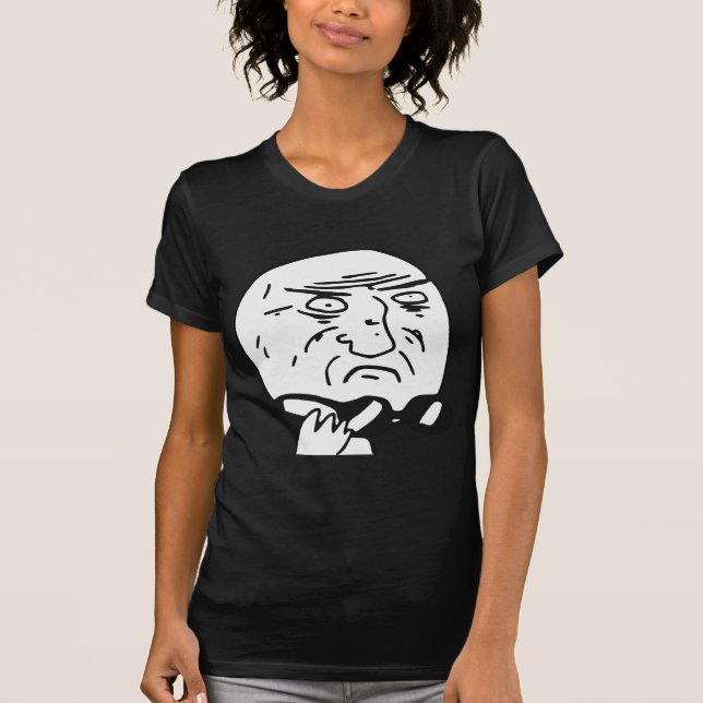 Camiseta Mãe da cara Meme cómico da raiva do deus (Frente)