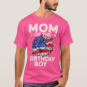 Camiseta Mãe Da Celebração De Amor Da Família Birthday Boy