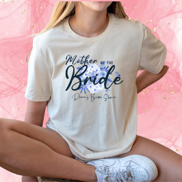 Camiseta Mãe da Cor Azul Cinza-Rústica