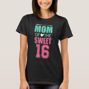 Camiseta Mãe Da Doce Família 16 Matching 16º Aniversário