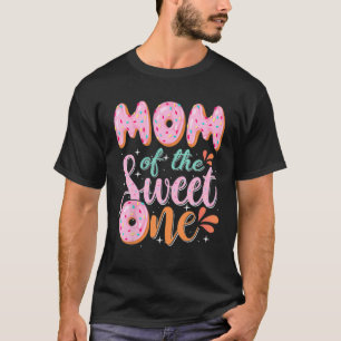 Camiseta Mãe Da Doce Festa de aniversário De Uma Rosquinha