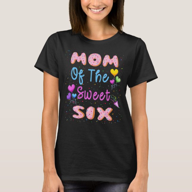 Camiseta Mãe Da Doce Rosquinha De Seis 6 (Frente)
