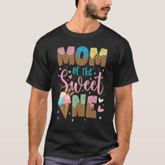 Camiseta Mãe Da Fama Doce De Sorvete De Aniversário