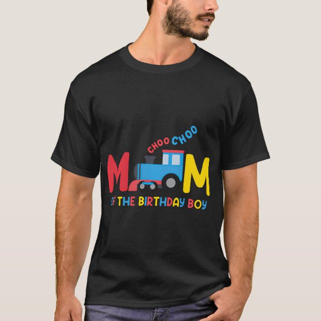 Camiseta Mãe Da Família Birthday Boy Choo Choo (Frente)