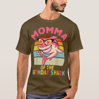 Camiseta Mãe da Família de Aniversário do Tubarão