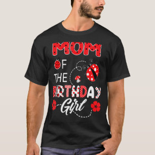 Camiseta Mãe Da Família De Garotas De Aniversário, Aniversá
