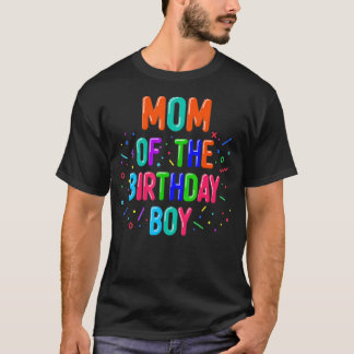 Camiseta Mãe da Família do Balão do Aniversário que Combina