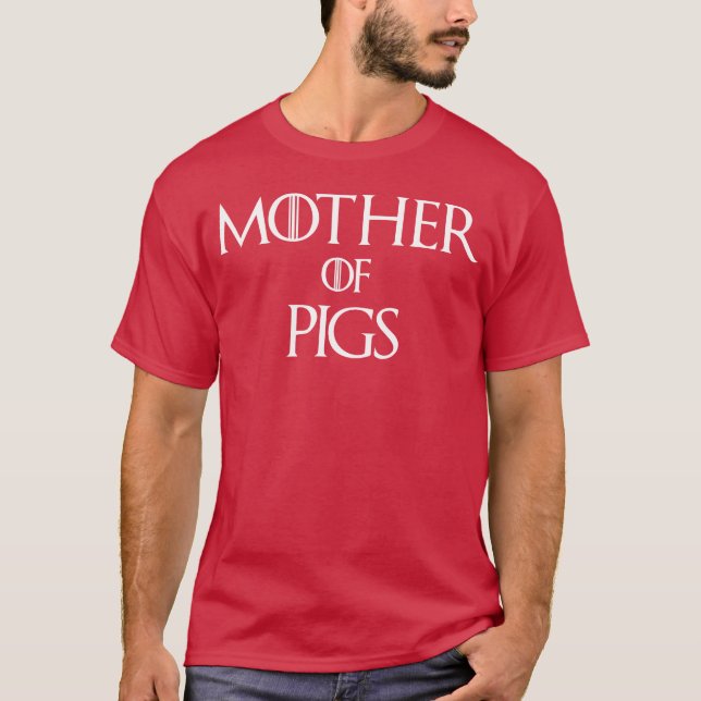 Camiseta Mãe da família dos porcos (Frente)