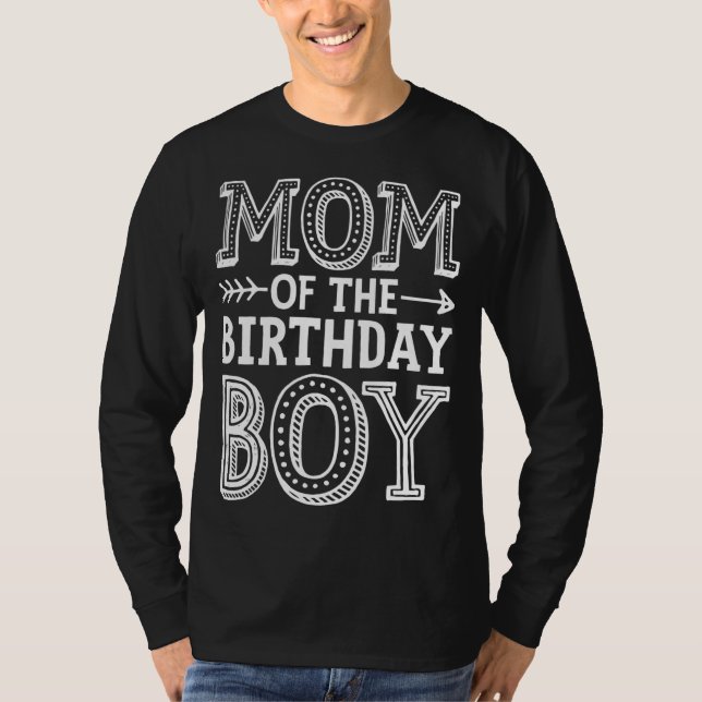 Camiseta Mãe da Família Mamãe Engraçada de Aniversário (Frente)