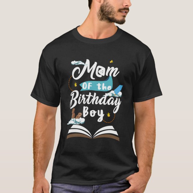 Camiseta Mãe Da Família Tema Atlantis De Aniversário (Frente)