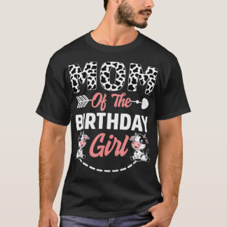 Camiseta Mãe Da Fazenda De Aniversário Da Garota De Anivers