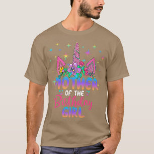 Camiseta Mãe da Festa de aniversário do Unicórnio Rapariga
