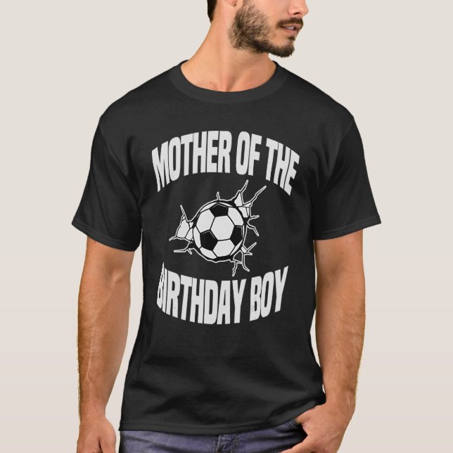 Camiseta Mãe Da Festa De Bday Da Equipe De Futebol Do Anive (Frente)