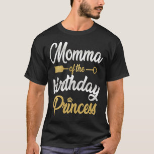 Camiseta Mãe Da Festa De Princesa De Aniversário Família M