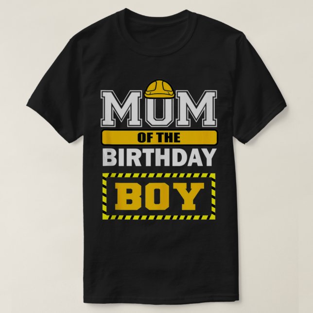 Camiseta Mãe Da Festa De Trabalhador De Construção De Menin (Frente do Design)