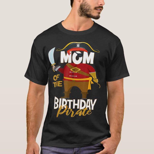 Camiseta Mãe Da Festa Do Mapa Do Tesouro Dos Piratas De Ani (Frente)