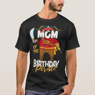 Camiseta Mãe Da Festa Do Mapa Do Tesouro Dos Piratas De Ani