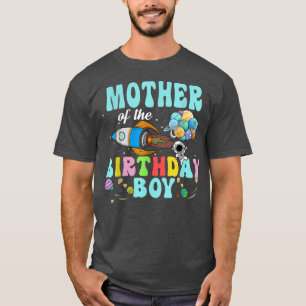 Camiseta Mãe Da Festa Espacial Do Astronauta De Aniversário