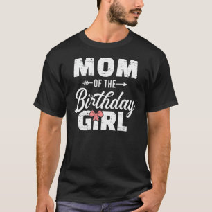 Camiseta Mãe Da Filha De Aniversário Feliz Aniversário P