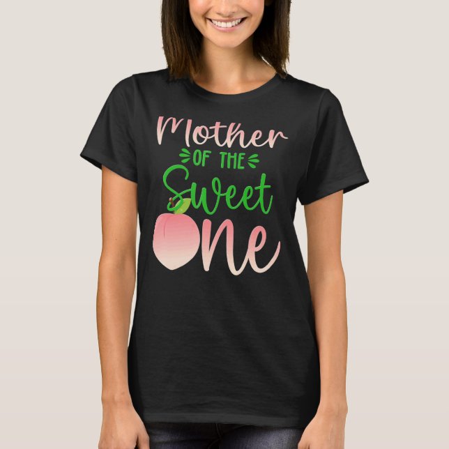 Camiseta Mãe Da Fruta De Verão De Um Pêssego 1 rua (Frente)