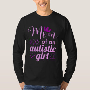 Camiseta Mãe Da Garota Autista Aceitação De Autismo