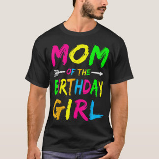 Camiseta Mãe da garota de aniversário