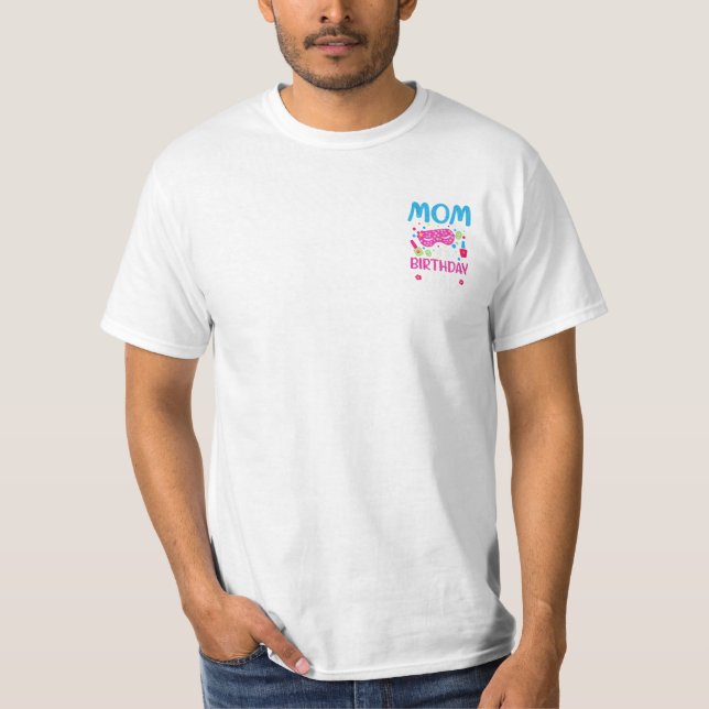 Camiseta Mãe Da Garota De Aniversário (Frente)