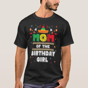 Camiseta Mãe Da Garota De Aniversário Fa Festa de aniversár