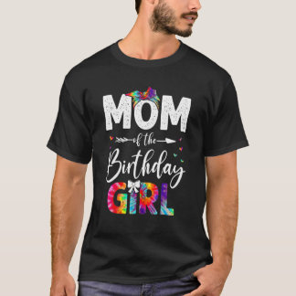Camiseta Mãe Da Garota De Aniversário Mãe E Filha