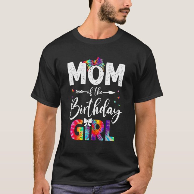 Camiseta Mãe Da Garota De Aniversário Mãe E Filha (Frente)