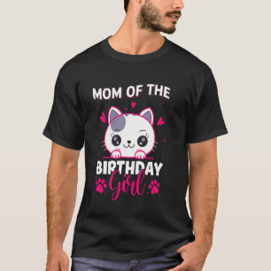 Camiseta Mãe Da Gata Da Menina De Aniversário Família Combi