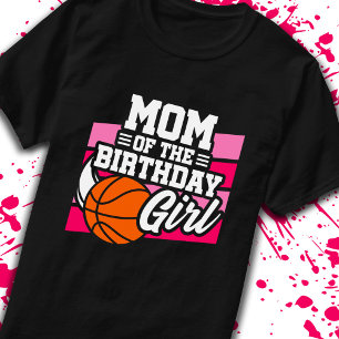 Camiseta Mãe da Mãe de Mãe da Festa de Basquete de Aniversá