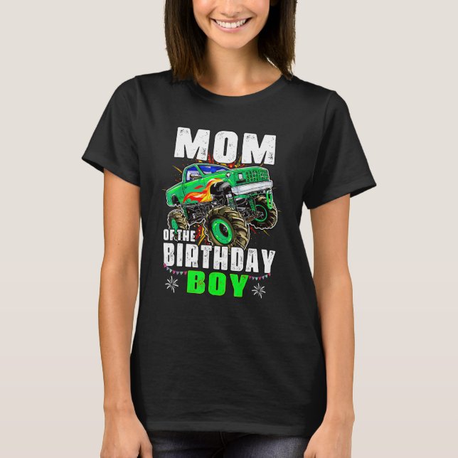 Camiseta Mãe Da Matriz Familiar De Caminhões Monstros De An (Frente)