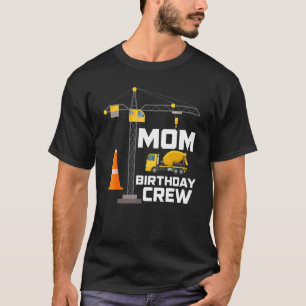 Camiseta Mãe Da Matriz Familiar De Construção De Aniversári