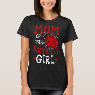 Camiseta Mãe Da Menina De Aniversário Celebradora Do Dia Da