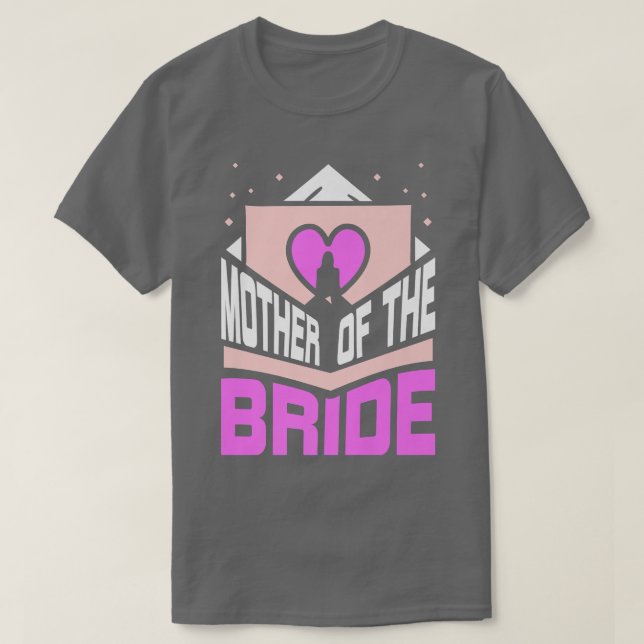 Camiseta Mãe Da Noiva Bachelorette De Casamento Bonito (Frente do Design)