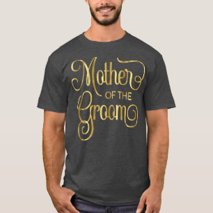 Camiseta Mãe da Noiva Bridal do Casamento do Groom Script 4