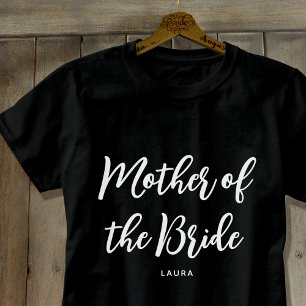 Camiseta Mãe da Noiva Costume de Casamento Preto Branco