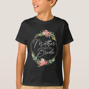 Camiseta Mãe Da Noiva Flores Noiva E Casamento De Noite